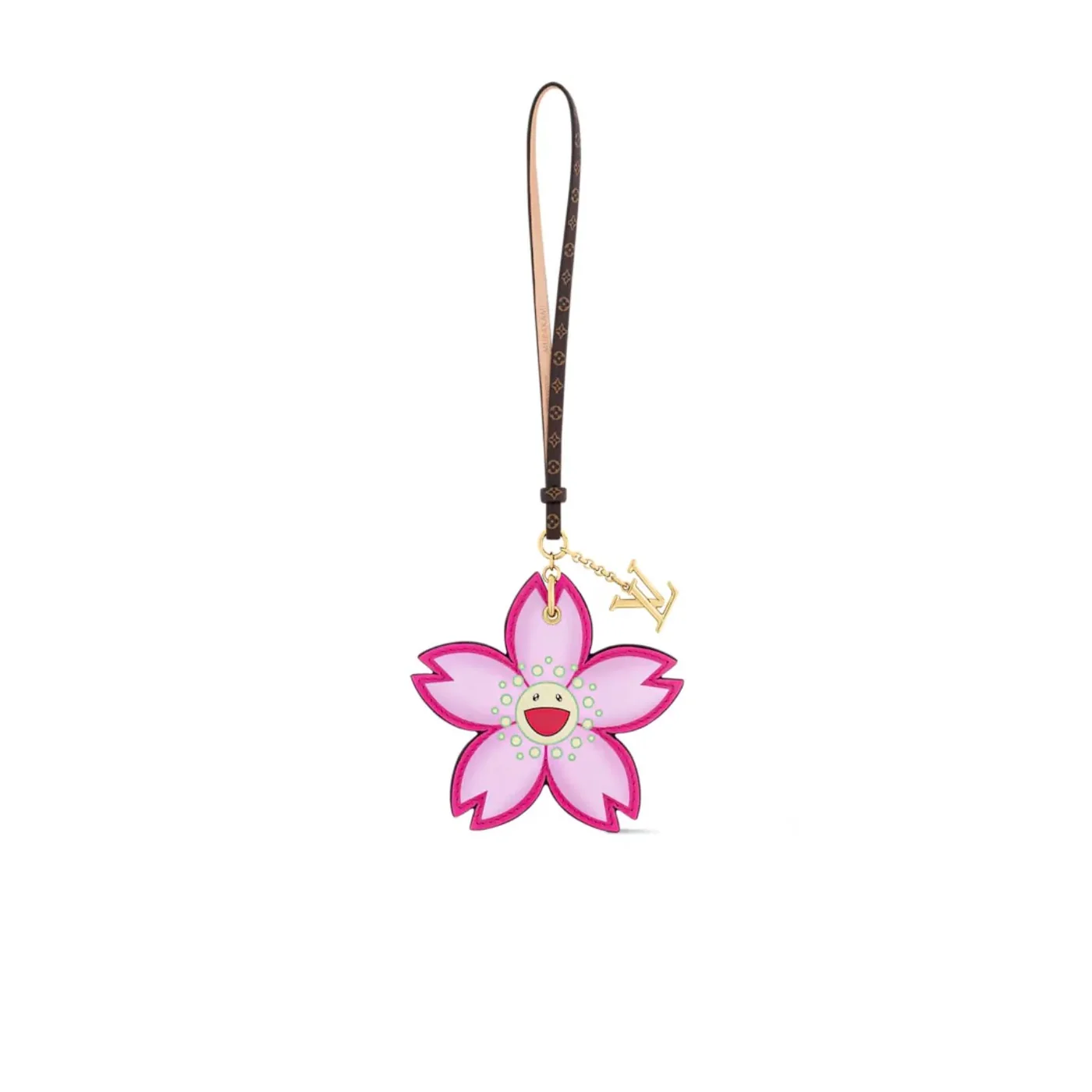 Louis Vuitton LV x TM Cherry Blossom Bag Charm Pink /