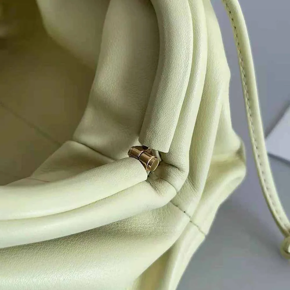 Bottega Veneta Mini Pouch Mini Leather Clutch with Strap for Women