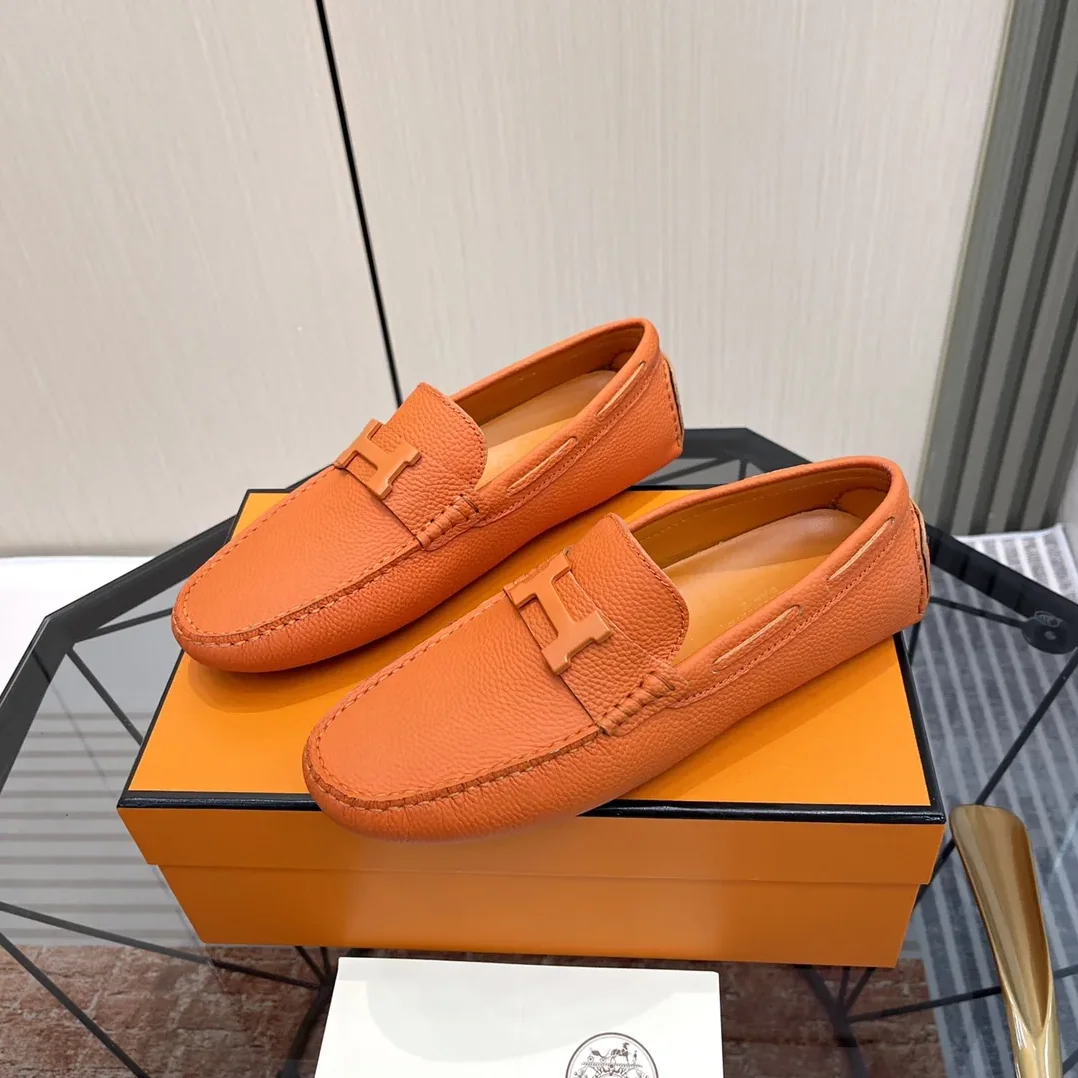 Hermes Irving Loafer Orange Hermes Irving Loafer Orange