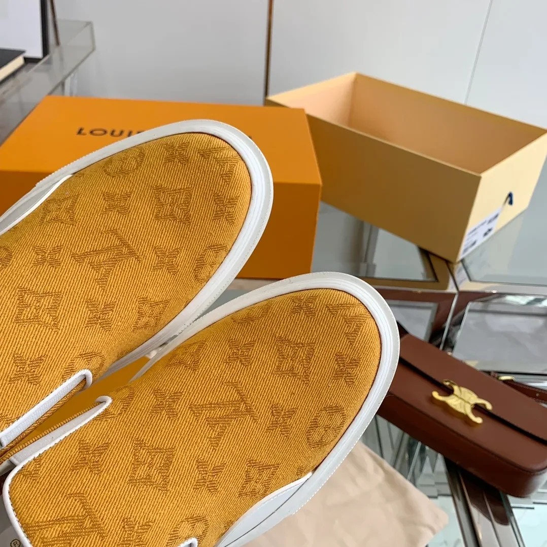 Louis Vuitton Trocadero Slip On Orange for Women Louis Vuitton Trocadero Slip On Orange for Women