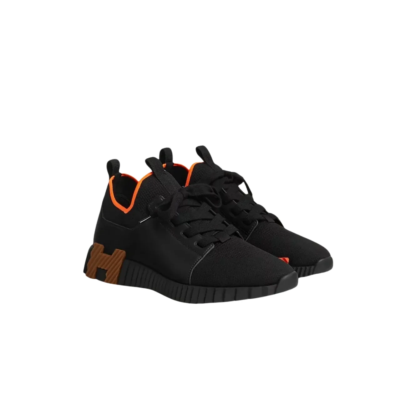 Hermes Depart Slip in On Sneakers Black