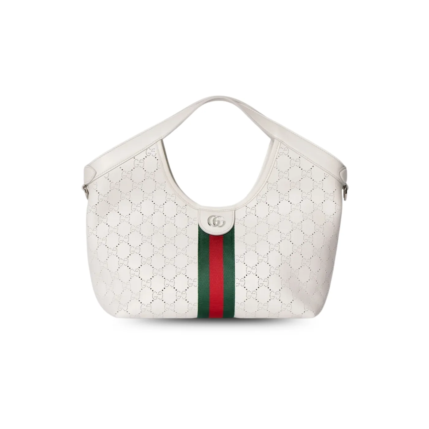 Gucci Giglio Small Tote Bag in White Palladium Hardware Gucci Giglio Small Tote Bag in White Palladium Hardware