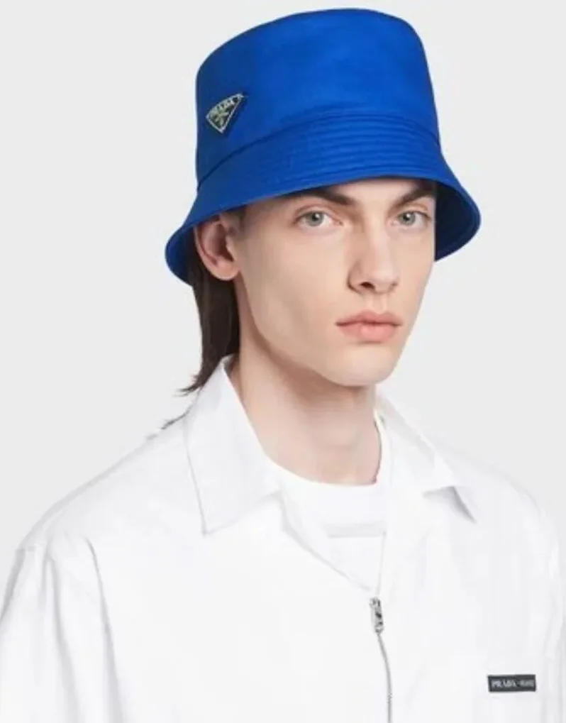 Prada Drill Bucket Hat Blue - 2HC137_2DXI_F0013 Prada Drill Bucket Hat Blue - 2HC137_2DXI_F0013