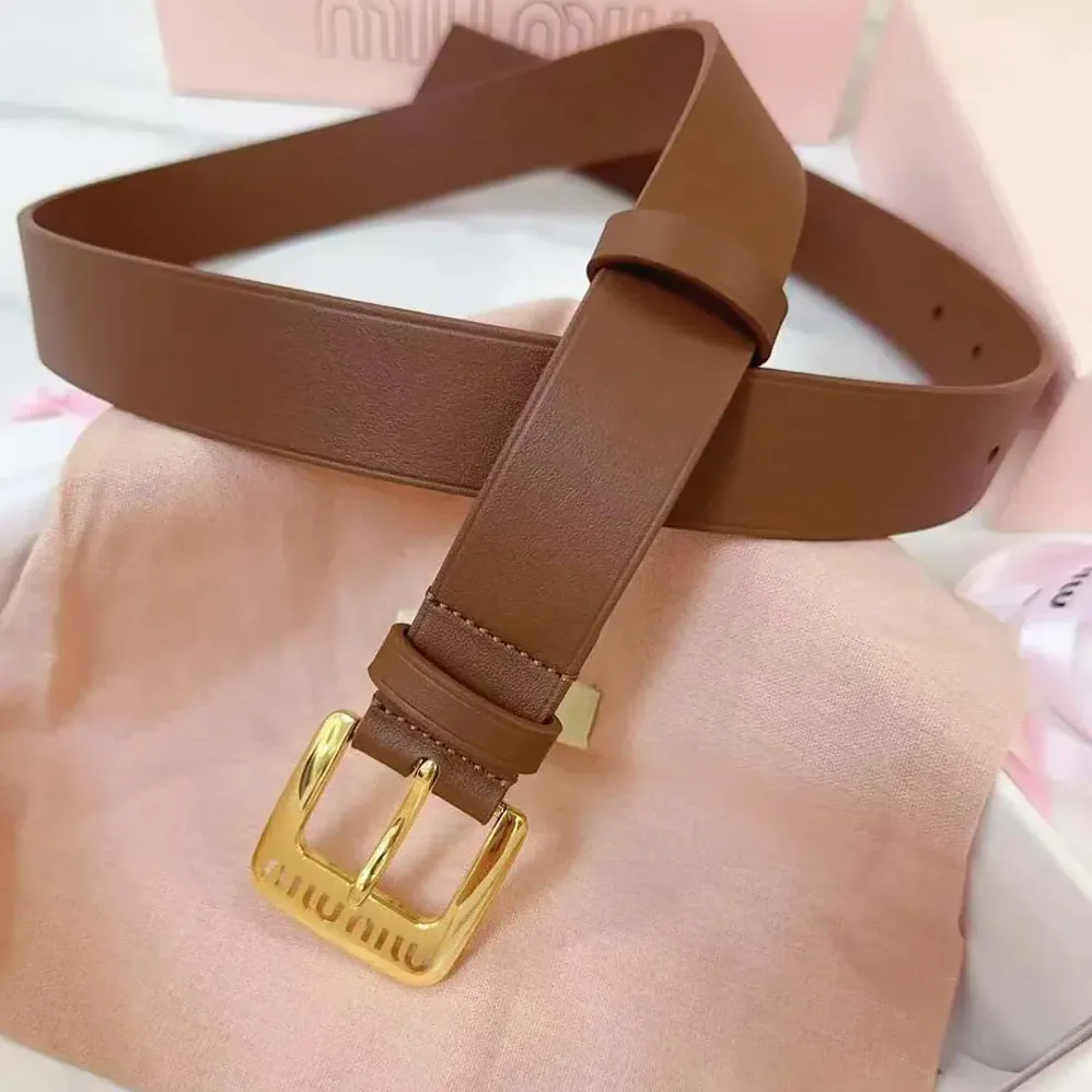 Miu Miu Nappa Leather Belt for Women