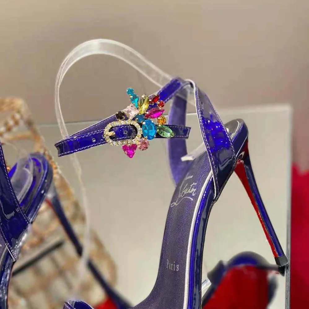 Christian Louboutin Goldie Joli 100 mm Heel Height for Women in Purple Christian Louboutin Goldie Joli 100 mm Heel Height for Women in Purple