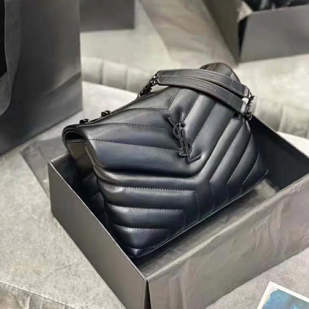 Saint Laurent YSL Loulou Small in Matelassé “Y” Leather for Women