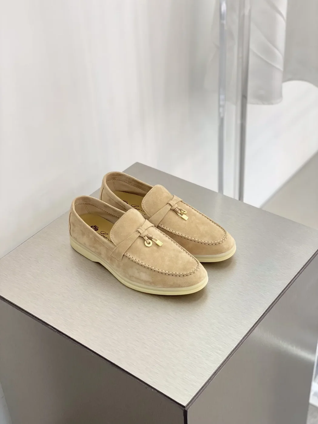 Loro Piana Summer Charms Walk Loafers Sandstone – FAE5444