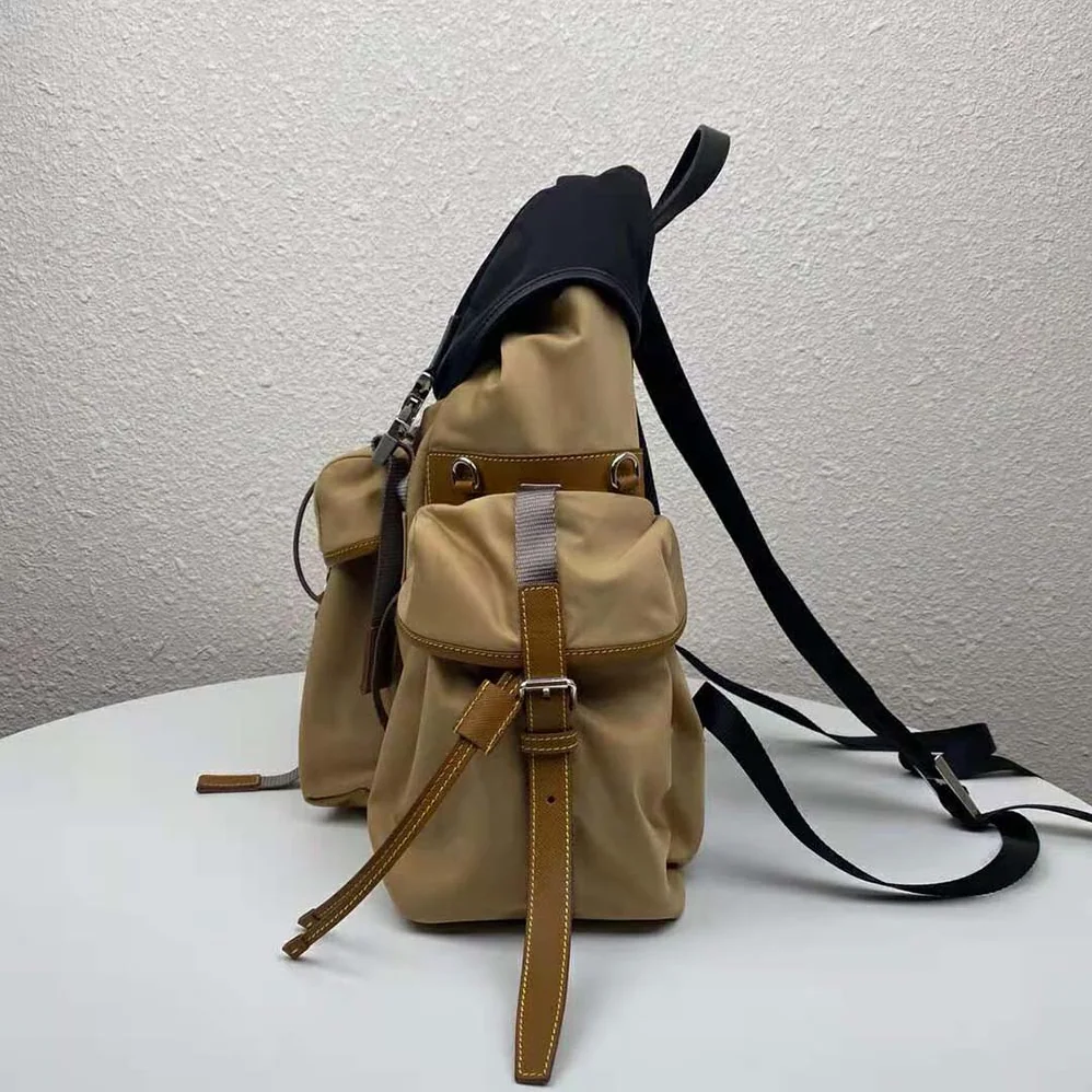 Prada Technical Fabric Nylon Backpack for Men in Brown Prada Technical Fabric Nylon Backpack for Men in Brown