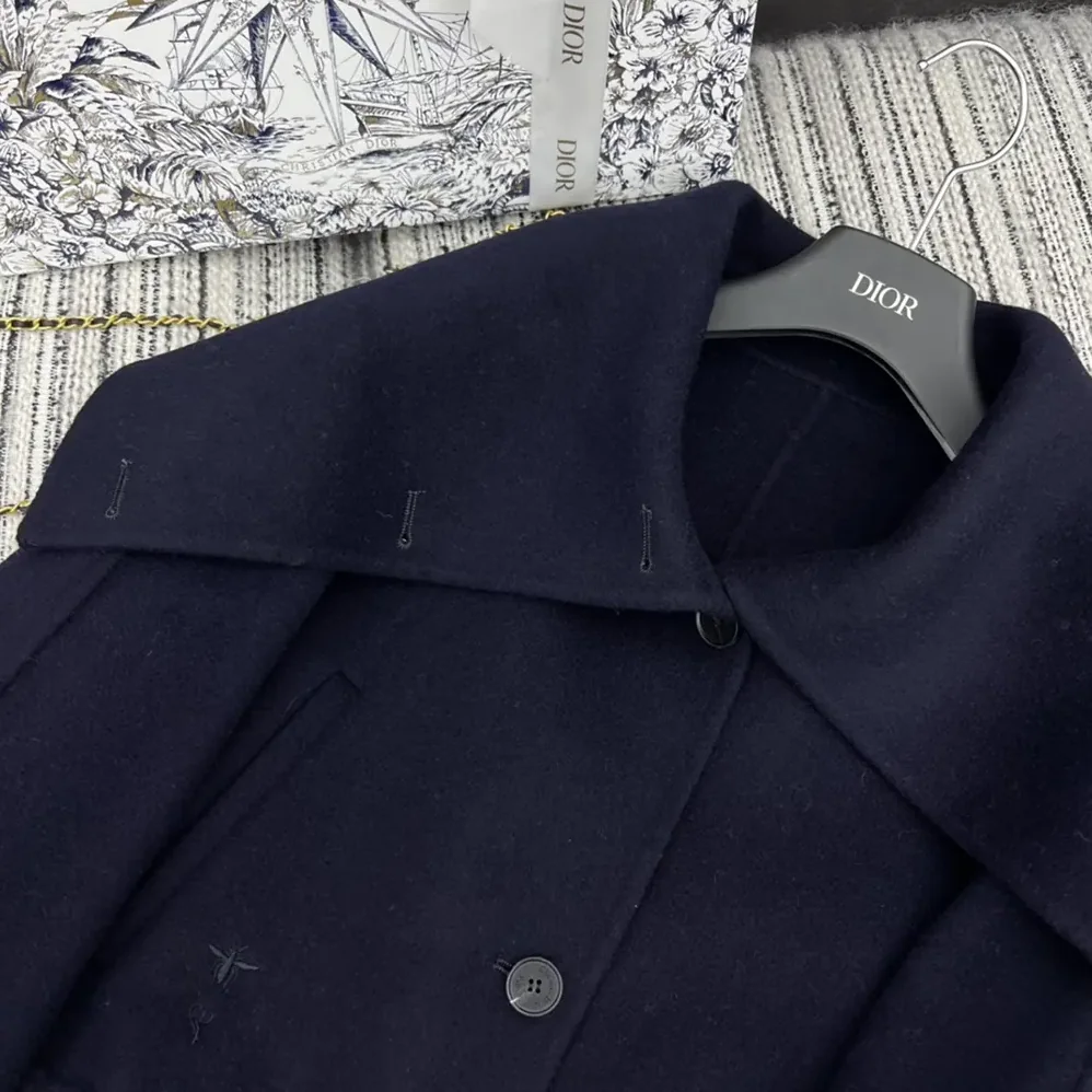 Dior Bomber Jacket with Oversized Collar for Women Dior Bomber Jacket with Oversized Collar for Women