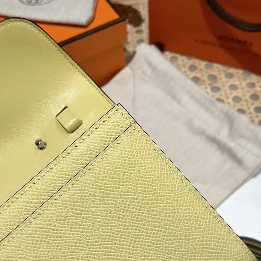 Hermes Constance Long To Go in Epsom Leather for Women in Yellow/Gold Hermes Constance Long To Go in Epsom Leather for Women in Yellow/Gold
