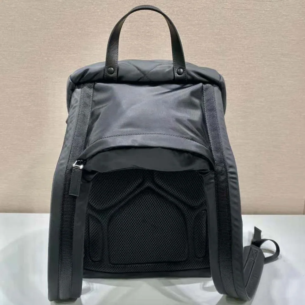Prada Re-Nylon Padded Backpack with Hood for Women