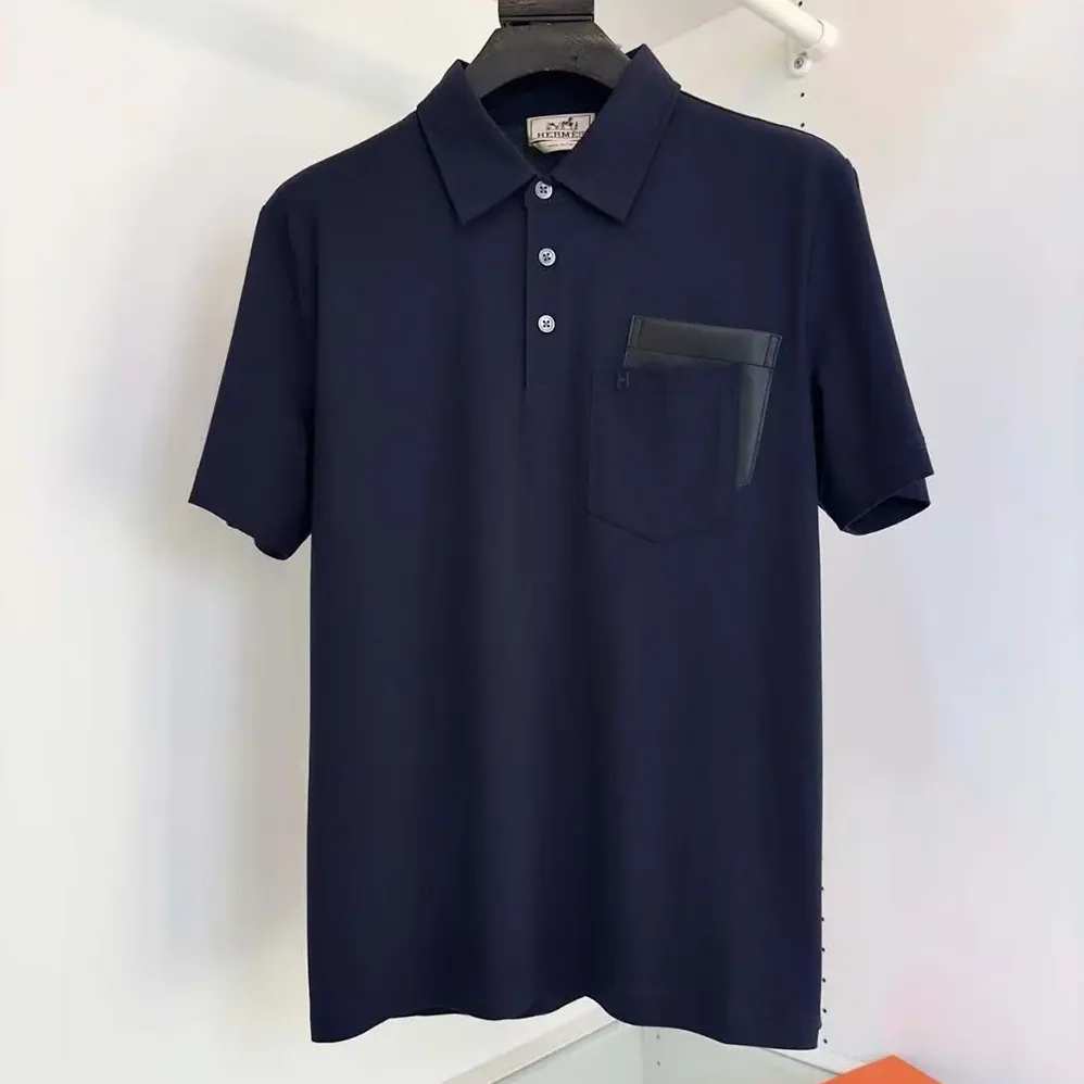 Hermes Polo Shirt with Pocket for Men Hermes Polo Shirt with Pocket for Men