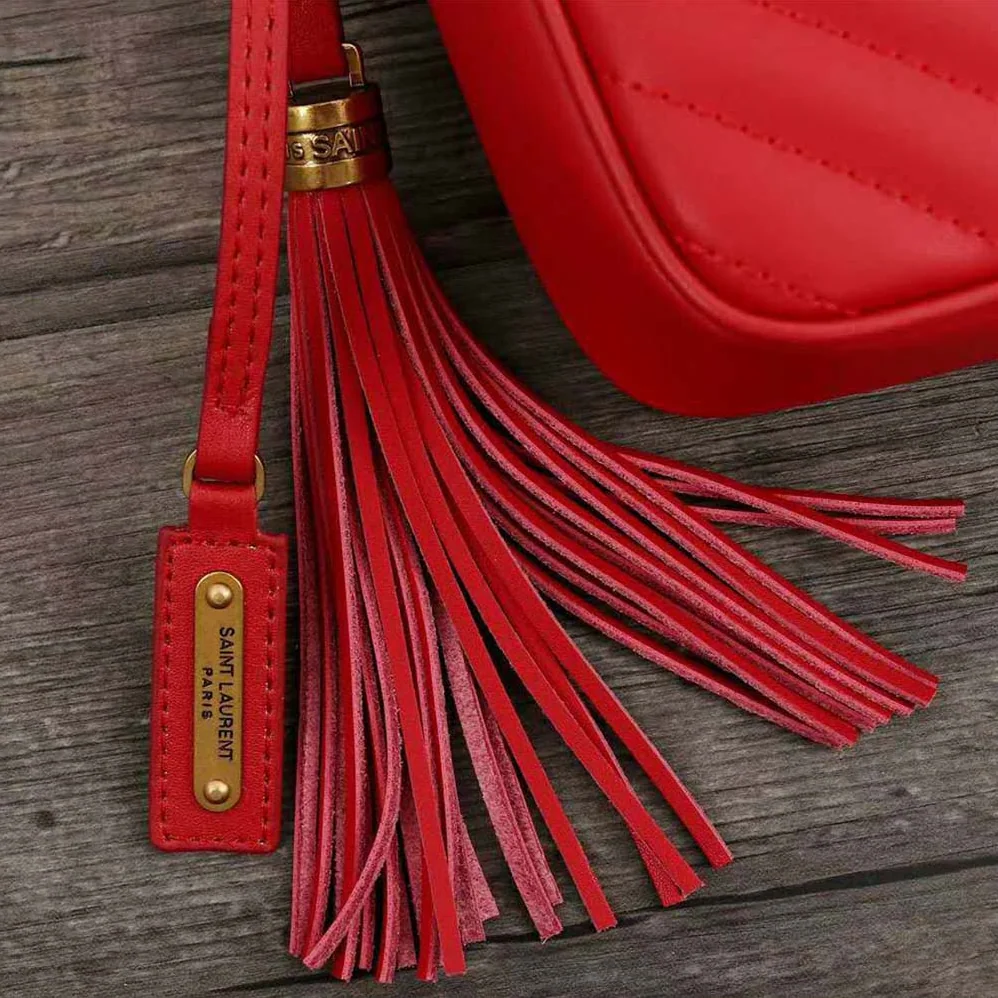 Saint Laurent YSL Lou Camera Bag Matelasse Leather for Women in Red Saint Laurent YSL Lou Camera Bag Matelasse Leather for Women in Red