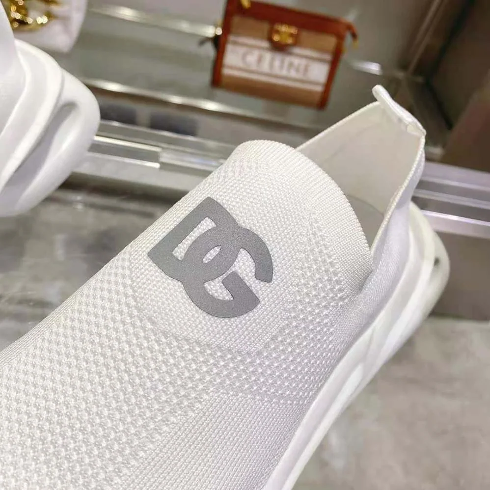 Dolce Gabbana D&G Stretch Mesh Wave Sneakers for Unisex in White