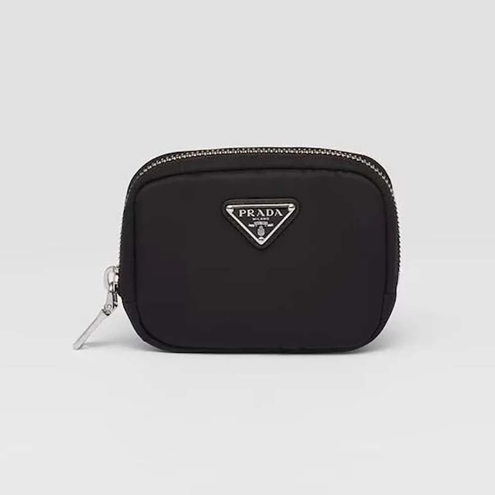 Prada Small Re-Nylon Wallet for Women in Black Prada Small Re-Nylon Wallet for Women in Black