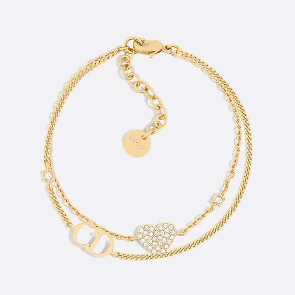 Dior Clair D Lune Bracelet Gold-Finish Metal and Silver for Women in Tone Crystals Dior Clair D Lune Bracelet Gold-Finish Metal and Silver for Women in Tone Crystals