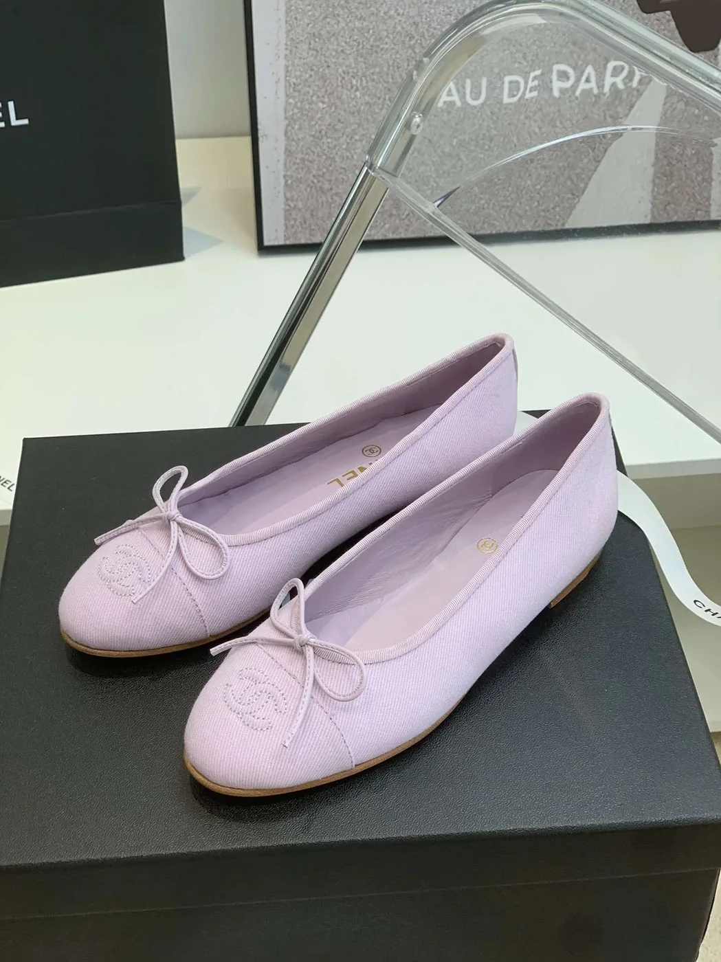 Chanel Ballet Flats Purple Chanel Ballet Flats Purple