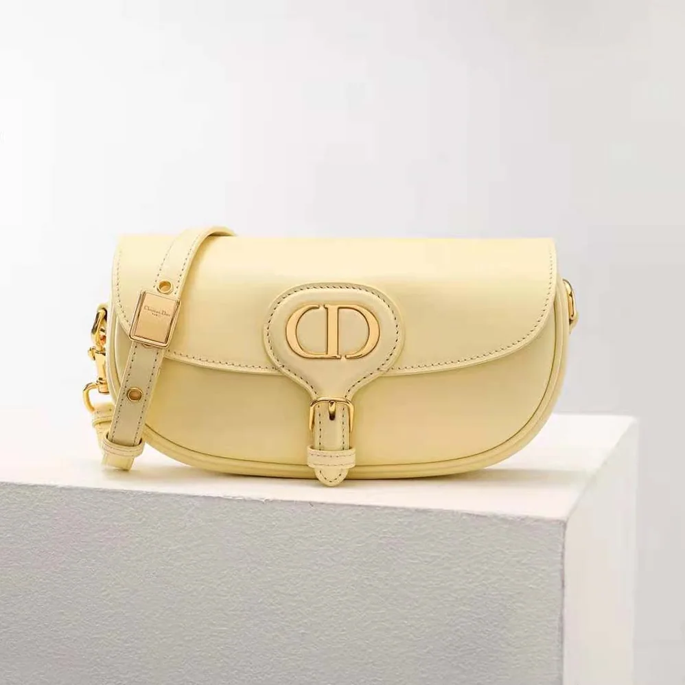 Dior Bobby East-West Bag Pale Yellow Box Calfskin for Women Dior Bobby East-West Bag Pale Yellow Box Calfskin for Women