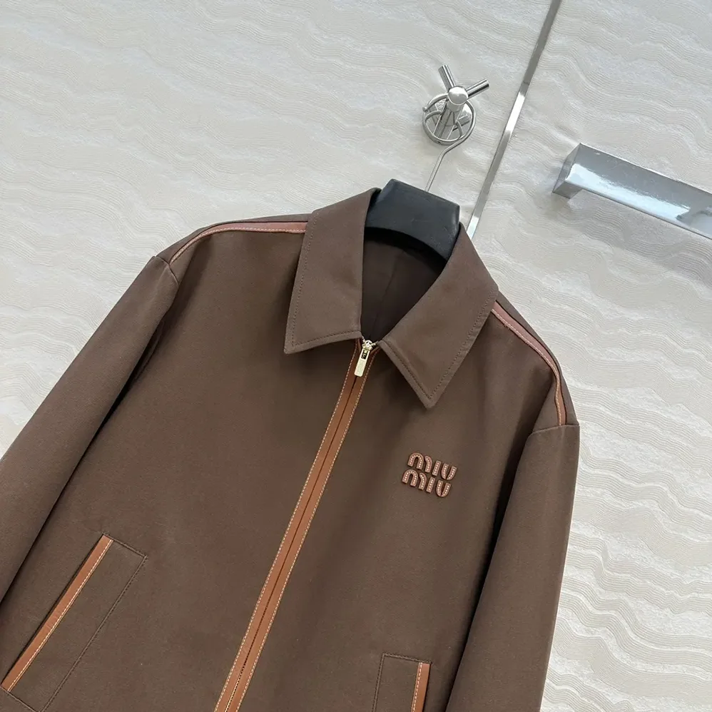 Miu Miu Jacquard Canvas Blouson Jacket for Women Miu Miu Jacquard Canvas Blouson Jacket for Women