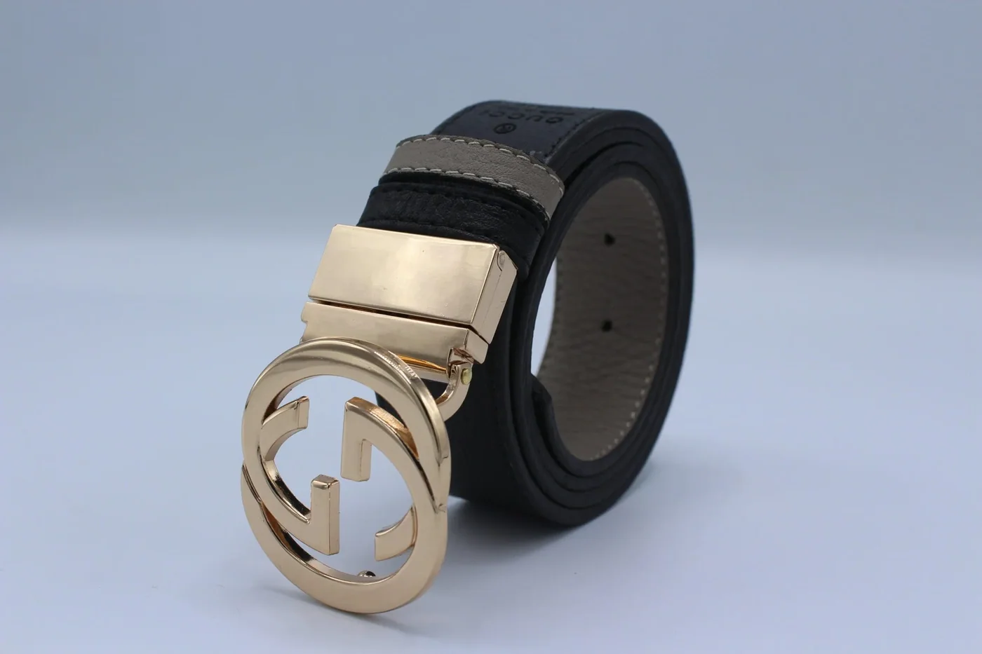 Reversible GG Buckle Leather Belt
