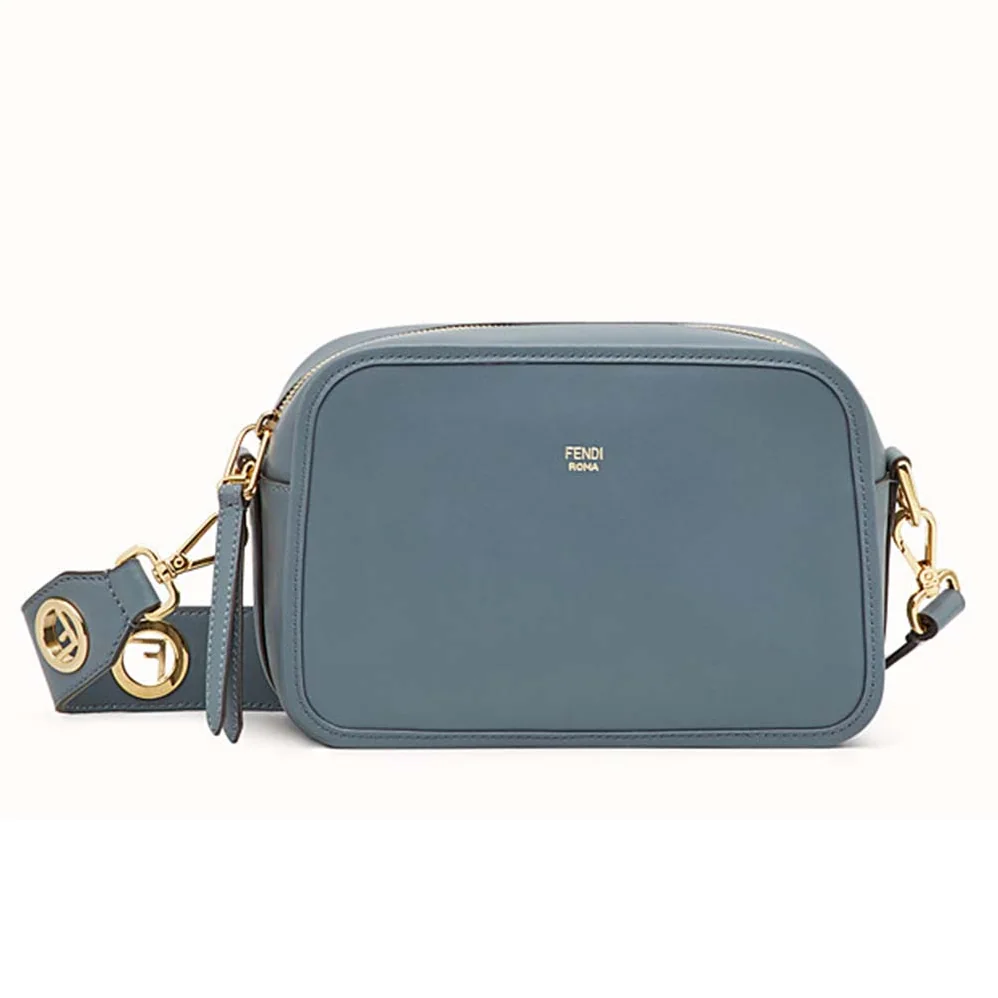 Fendi Camera Case Leather Bag for Women in Blue