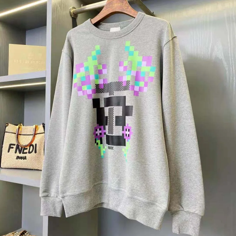 Burberry Monogram Motif Print Cotton Sweatshirt for Women Burberry Monogram Motif Print Cotton Sweatshirt for Women