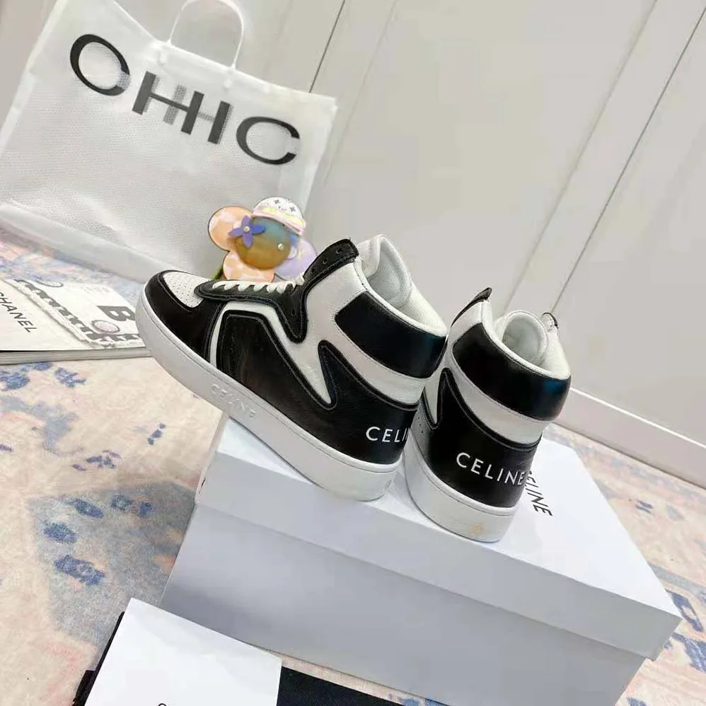 Celine Z Trainer CT-01 High Top Sneaker in Calfskin for Women in Black