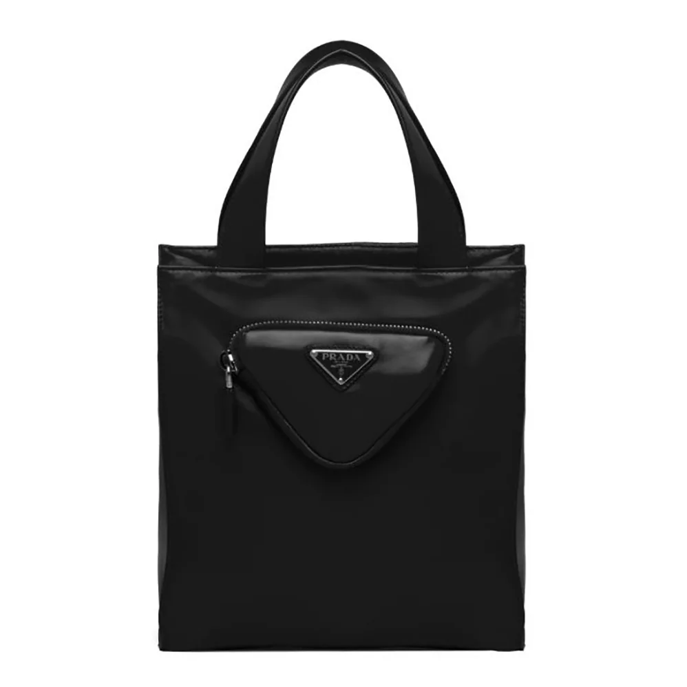 Prada Nappa Leather Tote Bag for Women in Black
