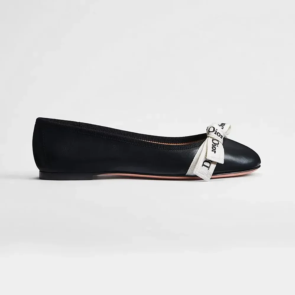 Dior J'Adior Ballet Flat Black Lambskin for Women