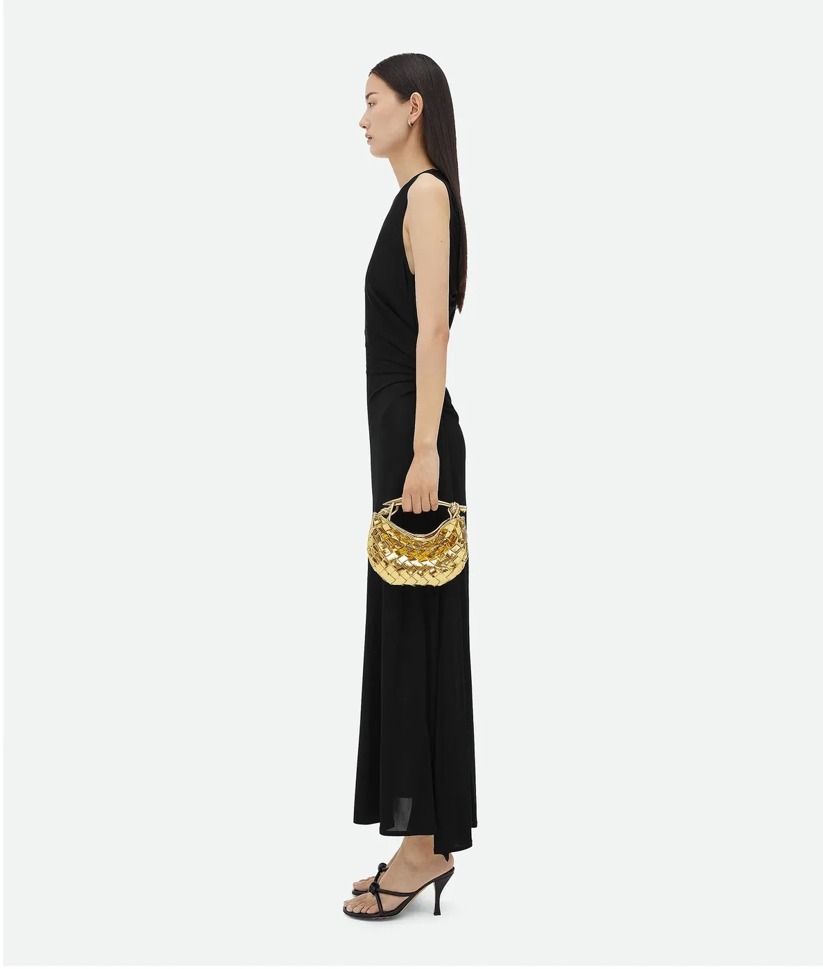 Bottega Veneta Mini Sardine Gold Bag - 7.9 Inches/ Bottega Veneta Mini Sardine Gold Bag - 7.9 Inches/