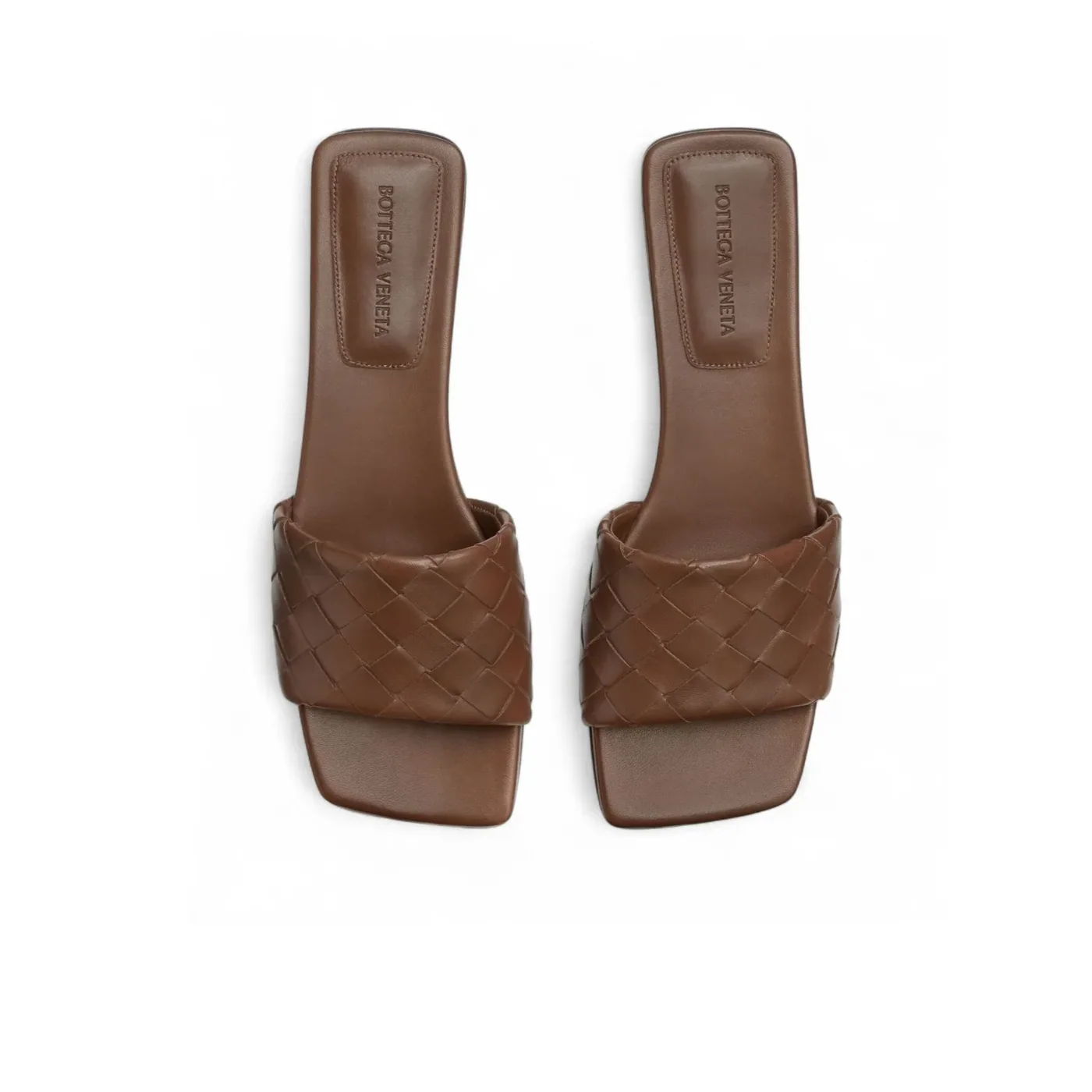 Bottega Veneta Parco Flat Mule Dark Leather Bottega Veneta Parco Flat Mule Dark Leather