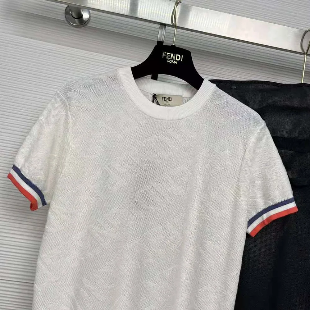 Fendi Sweater White Viscose Jumper for Women