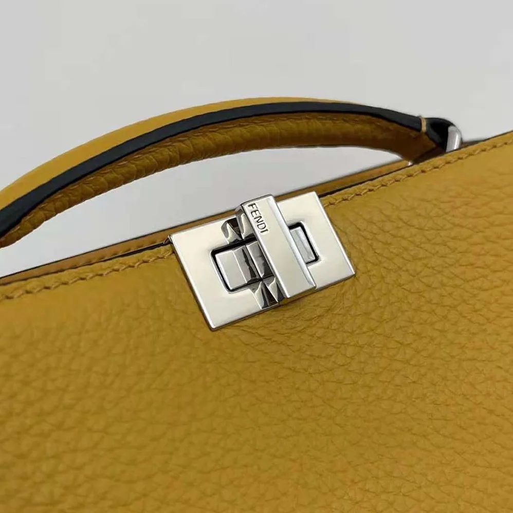 Fendi Peekaboo ISeeU XCross Orange Leather Bag for Men Fendi Peekaboo ISeeU XCross Orange Leather Bag for Men