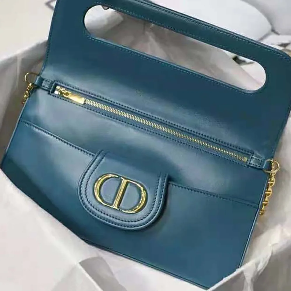 Dior Medium Diordouble Bag Deep Ocean Blue Smooth Calfskin for Women Dior Medium Diordouble Bag Deep Ocean Blue Smooth Calfskin for Women
