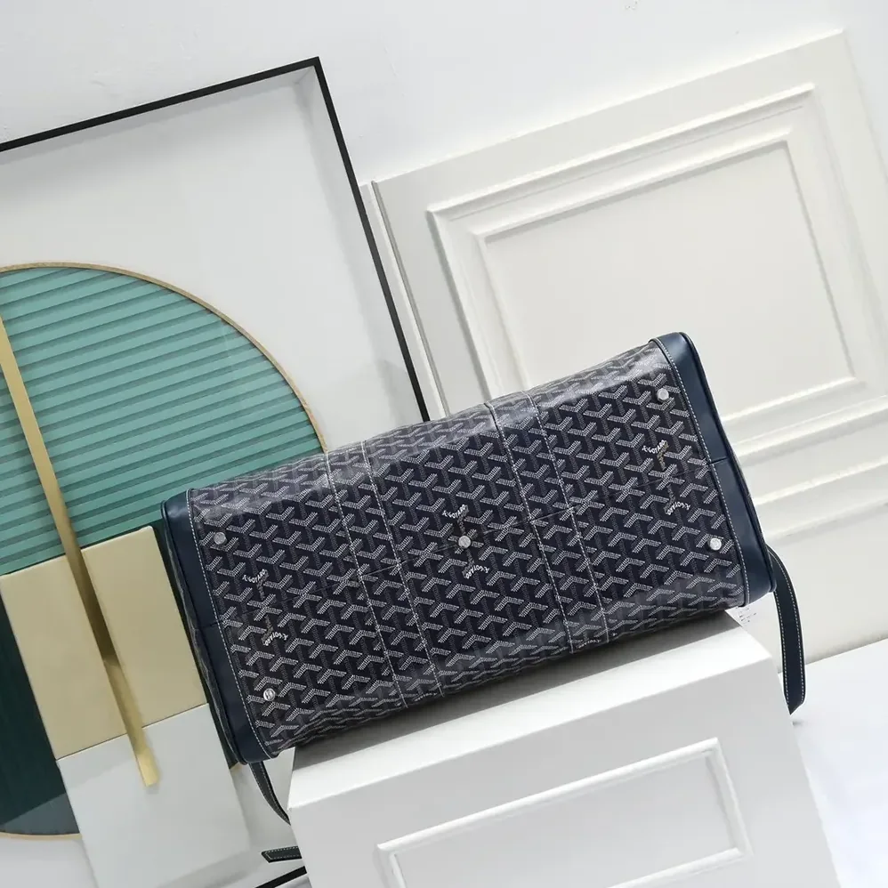 Goyard Boston 50 Bag for Unisex in Navy Blue