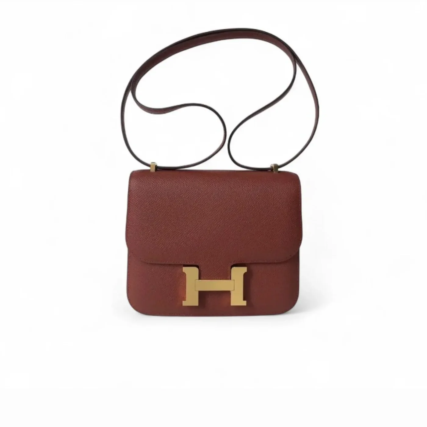 Hermes Constance 18 Crossbody Bag in Burgundy Espom Gold Hardware Hermes Constance 18 Crossbody Bag in Burgundy Espom Gold Hardware