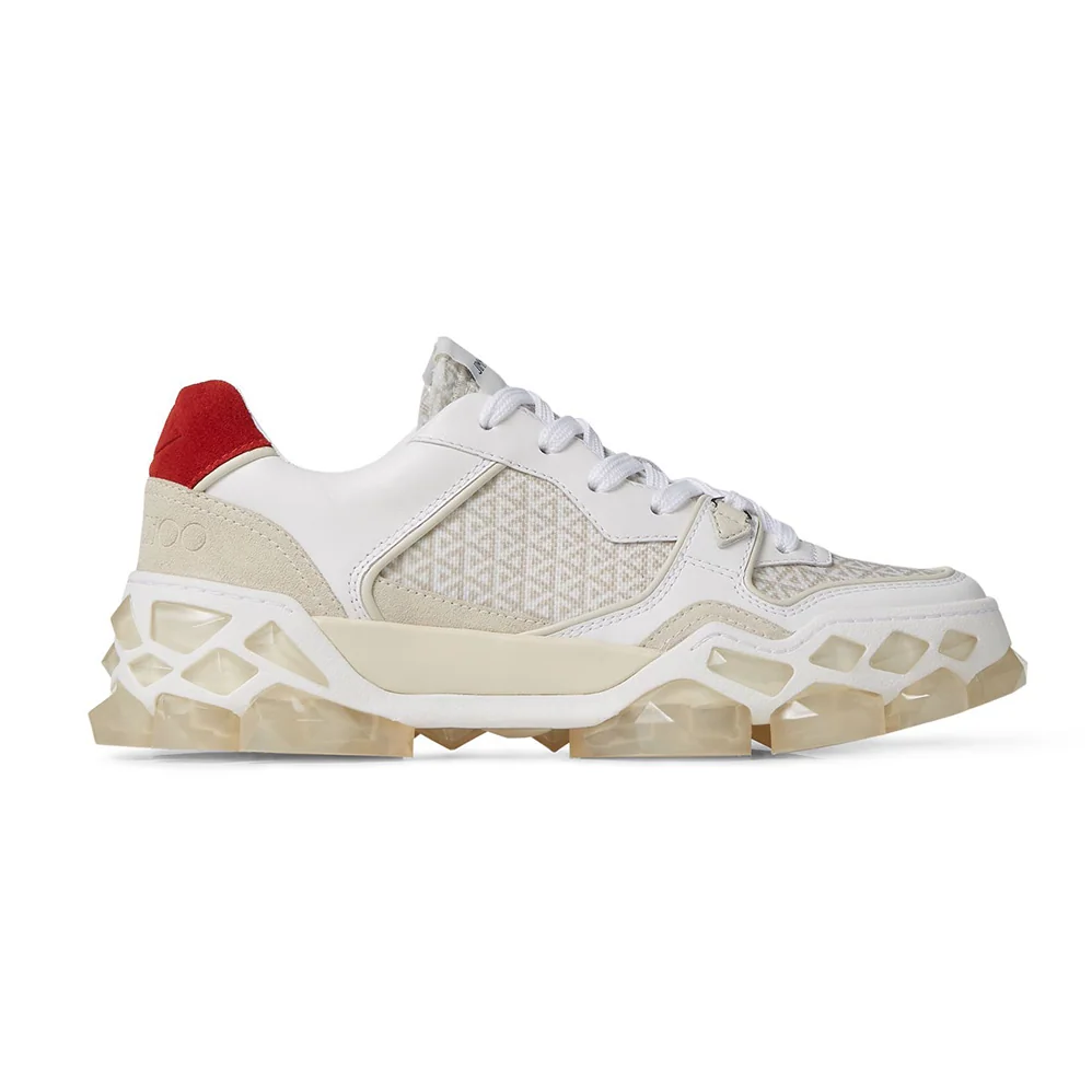 Jimmy Choo Diamond X Trainer/F Low-Top Trainers for Women in White Jimmy Choo Diamond X Trainer/F Low-Top Trainers for Women in White
