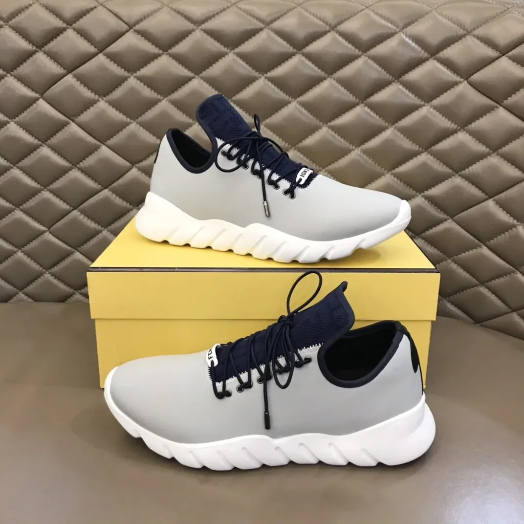 Fendi FD Faster Trainers Grey Fendi FD Faster Trainers Grey