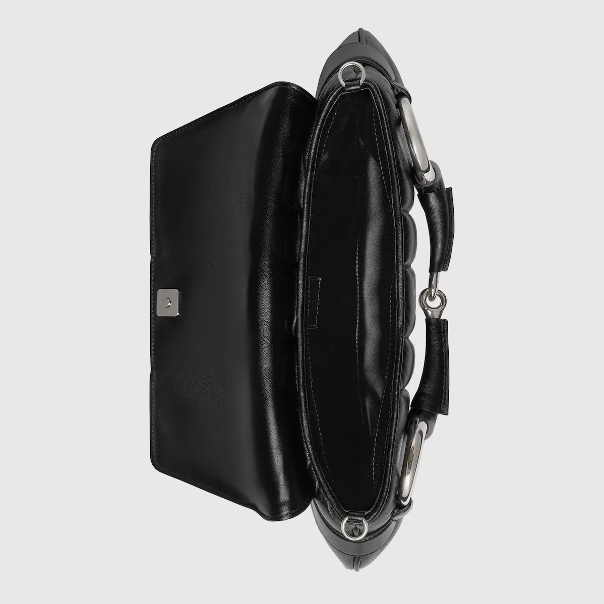 Gucci Horsebit Chain Medium Shoulder Bag Black 15 Inches/ Gucci Horsebit Chain Medium Shoulder Bag Black 15 Inches/