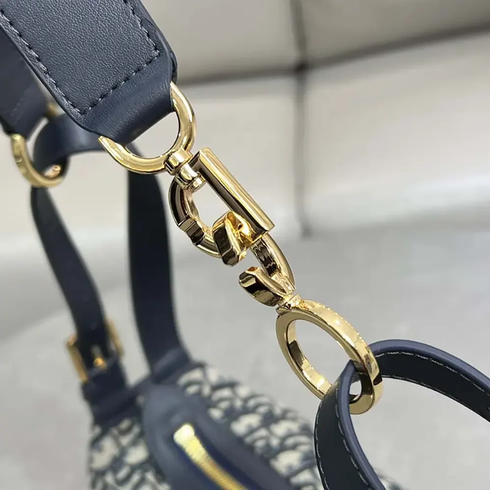 Dior Small D-Journey Bag Blue Dior Oblique Jacquard for Women