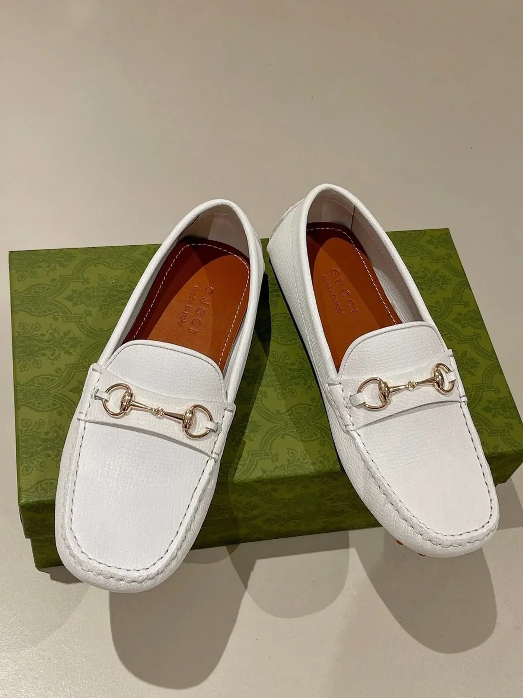 Gucci Horsebit Driver White for Men Gucci Horsebit Driver White for Men