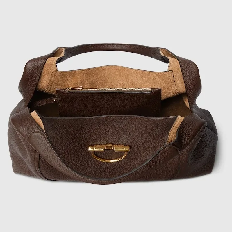 Gucci Softbit Maxi Shoulder Bag Dark Brown / Gucci Softbit Maxi Shoulder Bag Dark Brown /