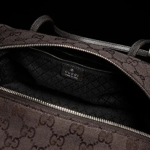 Gucci Melrose Boston Medium Shoulder Bag in Dark Brown Palladium Hardware Gucci Melrose Boston Medium Shoulder Bag in Dark Brown Palladium Hardware
