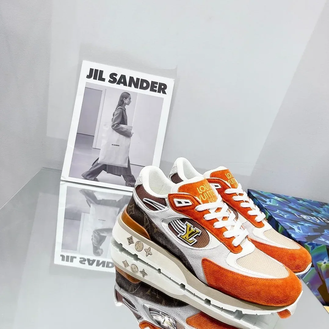 Louis Vuitton Run Away Sneaker Monogram Material Orange Louis Vuitton Run Away Sneaker Monogram Material Orange
