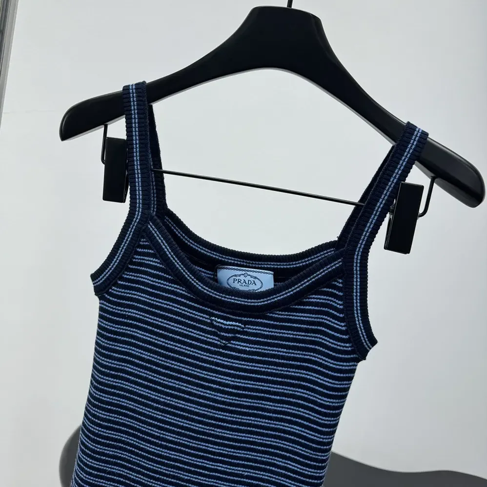 Prada Cotton Top for Women in Blue