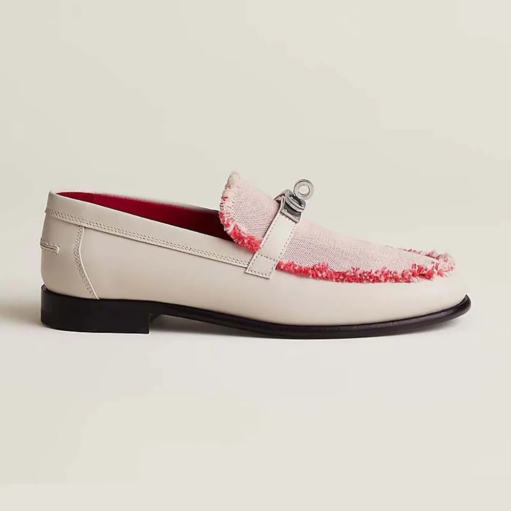 Hermes Destin Loafer in Calfskin Leather for Women in Pink Hermes Destin Loafer in Calfskin Leather for Women in Pink