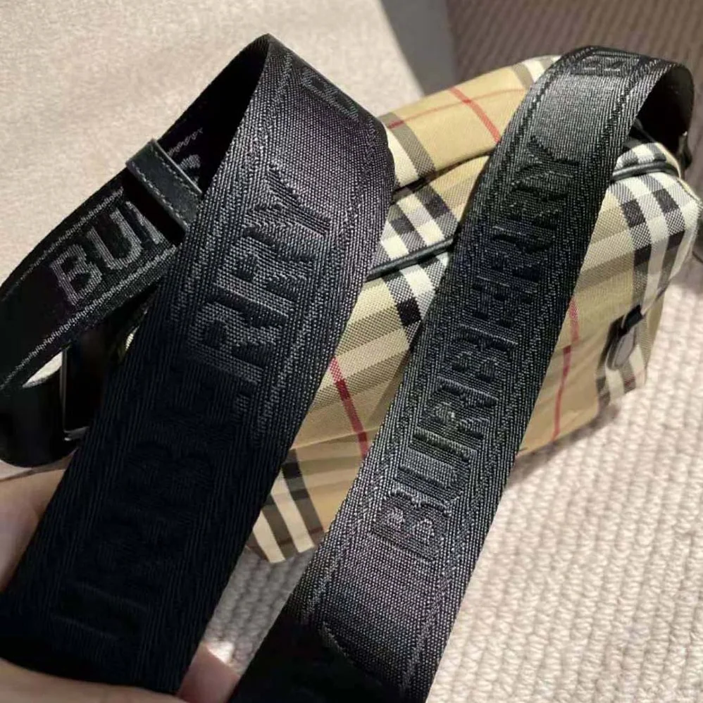 Burberry Paddy Bag with a Jacquard for Men in woven Logo Strap