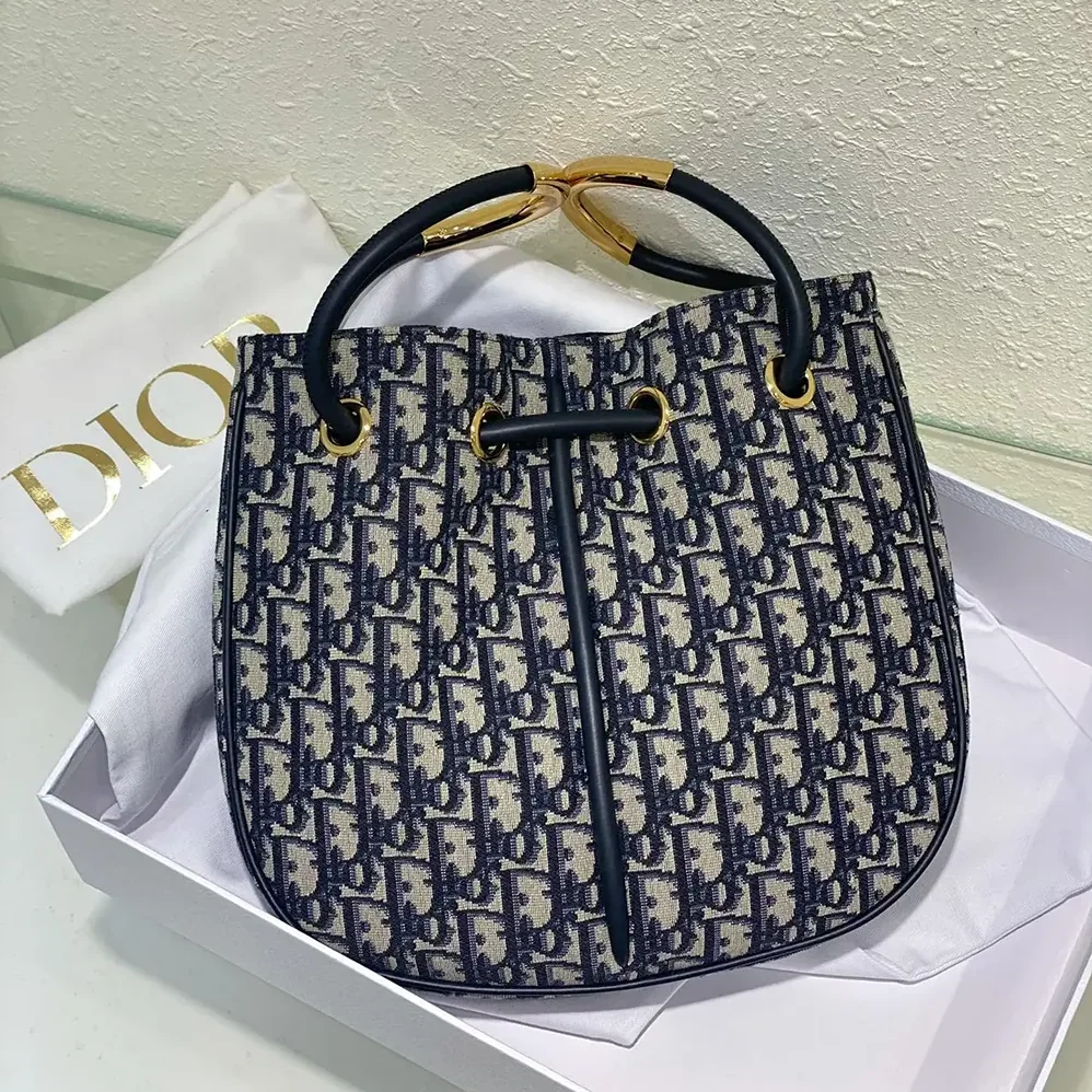 Dior Medium Dior Nolita Bag Blue Dior Oblique Jacquard for Women