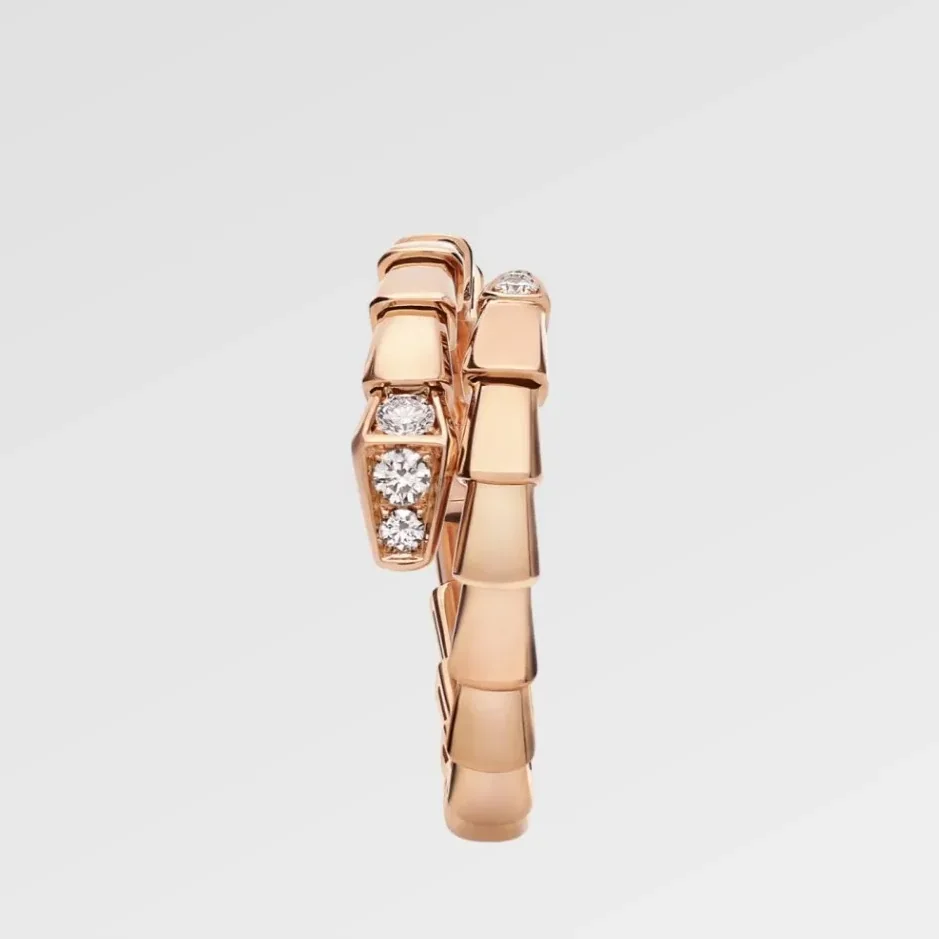 Bvlgari Serpenti Viper Ring Rose Gold