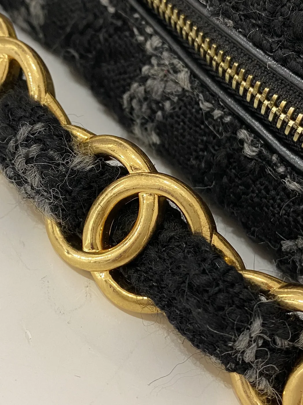 Chanel Maxi Hobo Bag in Black Gold Hardware